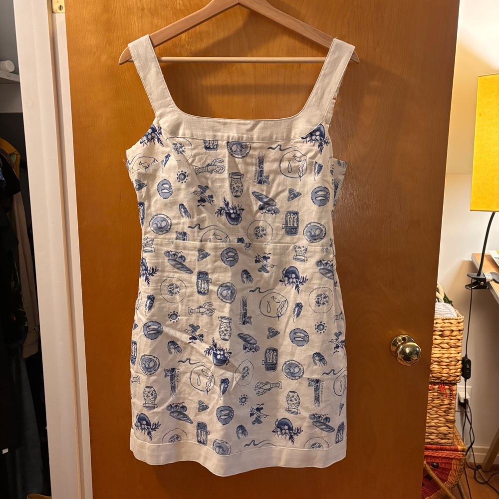 Abercrombie coastal Italian linen dress
